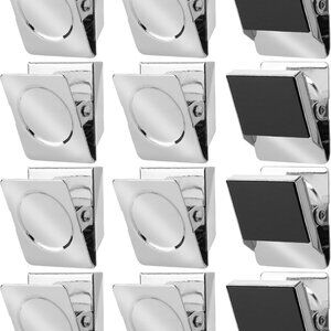 Magnetic Clips, 12 Pack, 1.2", Silver, Metal Magnetic Clips for Refrigerator